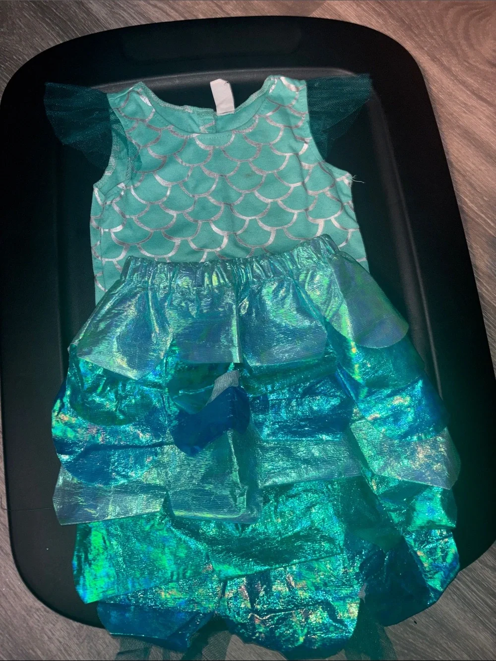 Old Navy Teal and Aqua Girls Mermaid Costume Dress